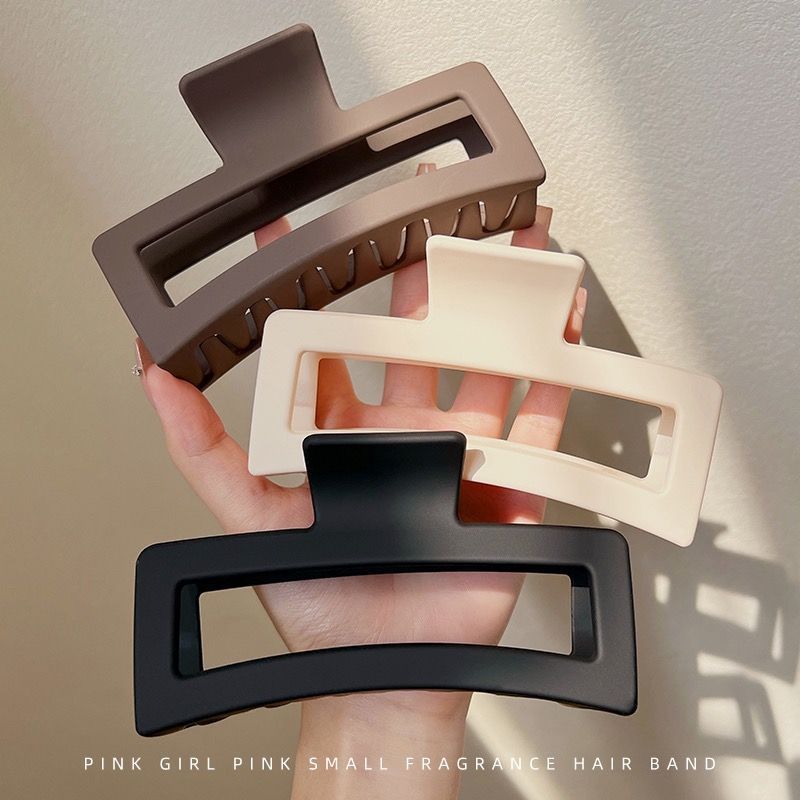 Active Aesthetic Large Square Shark Clip | Jumbo Hair Claw for Gym & Daily