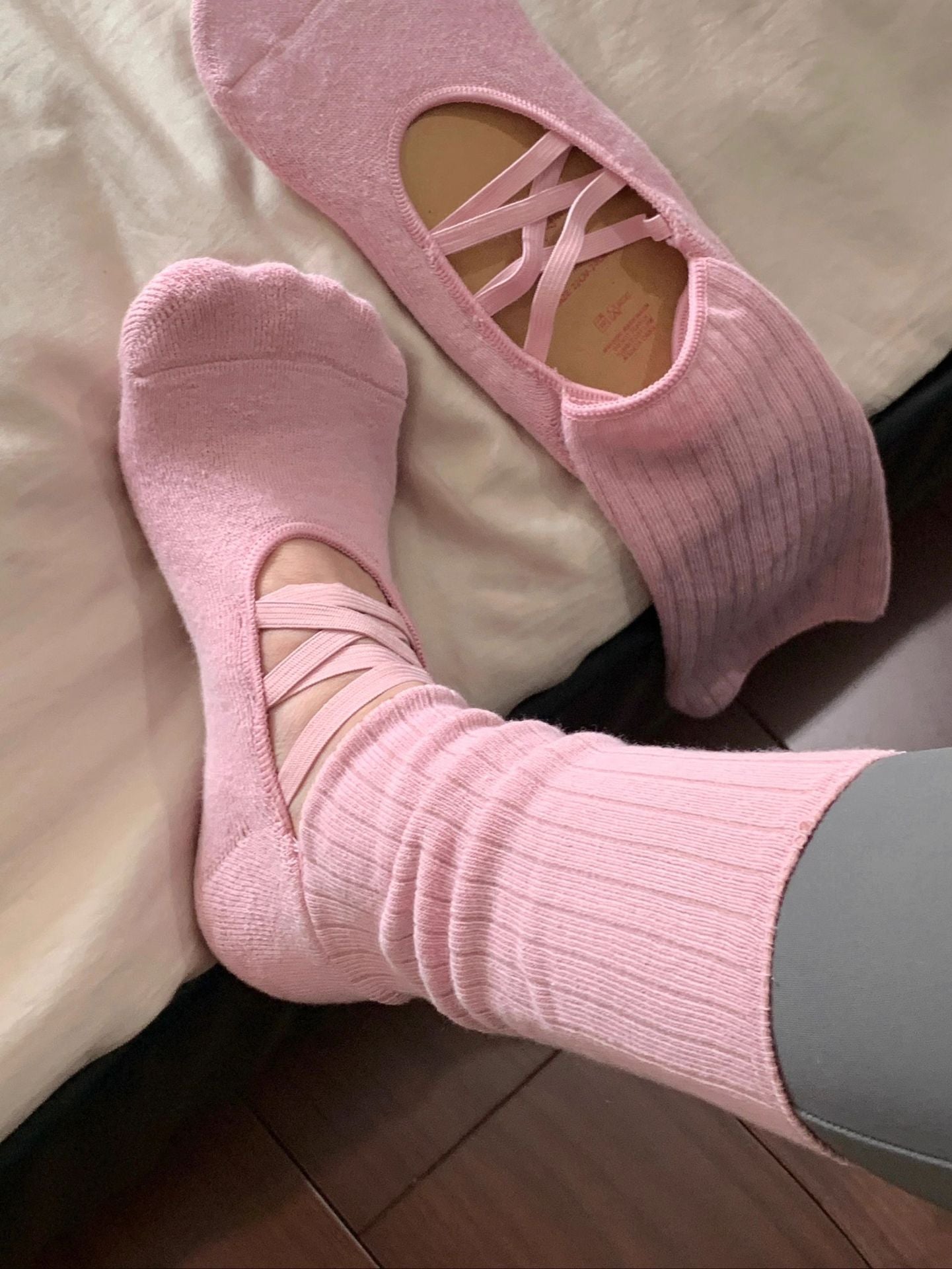 Base & Balance | The Signature Balletcore Ribbed Grip Socks