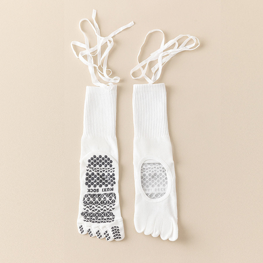 The Signature Balletcore Strappy Five-Toe Grip Socks