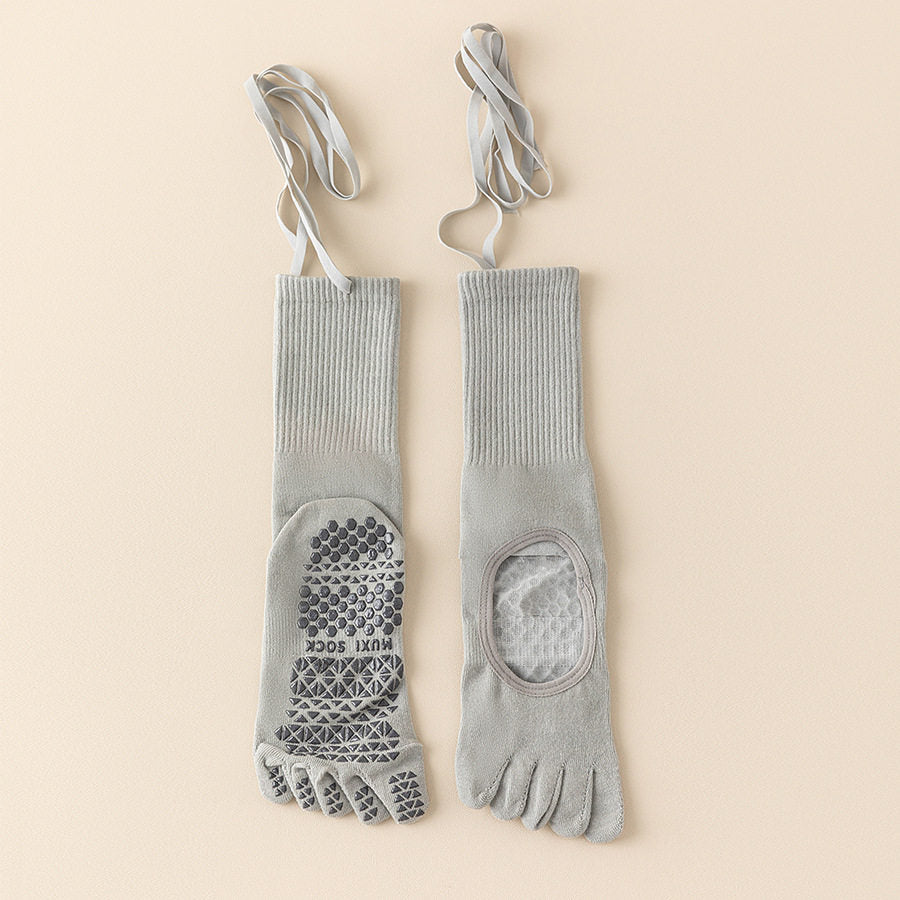 The Signature Balletcore Strappy Five-Toe Grip Socks