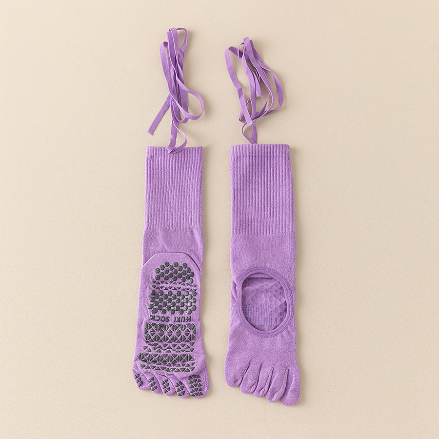 The Signature Balletcore Strappy Five-Toe Grip Socks