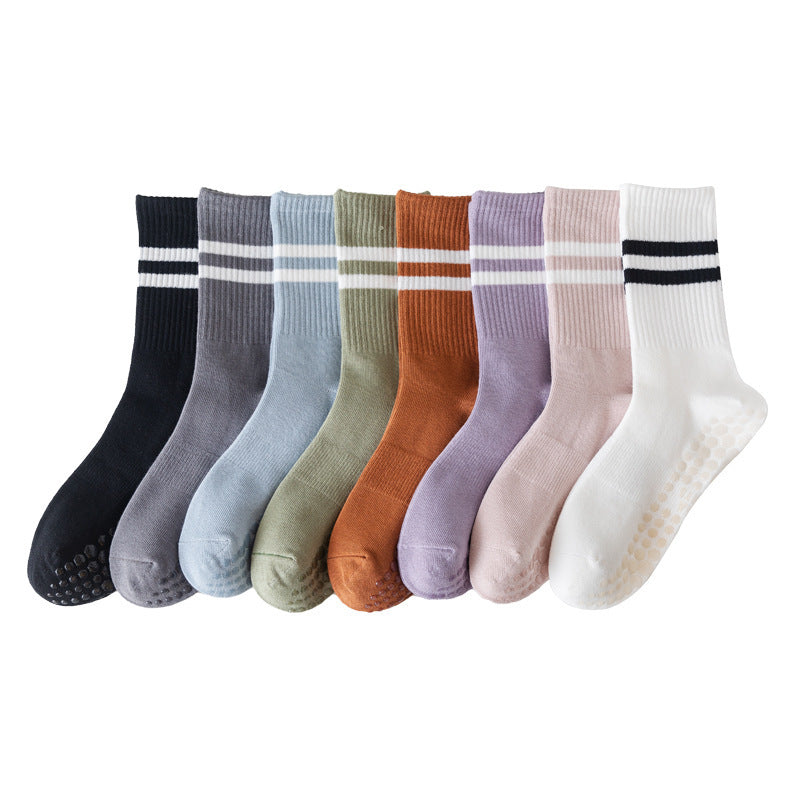 Classic Varsity Pilates Socks | Premium Silicone Non-Slip Floor Socks
