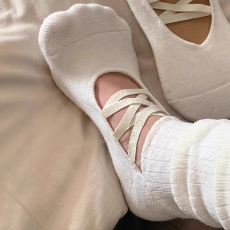 Base & Balance | The Signature Balletcore Ribbed Grip Socks